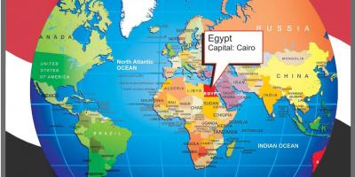 Cairo સ્થાન પર વિશ્વના નકશા