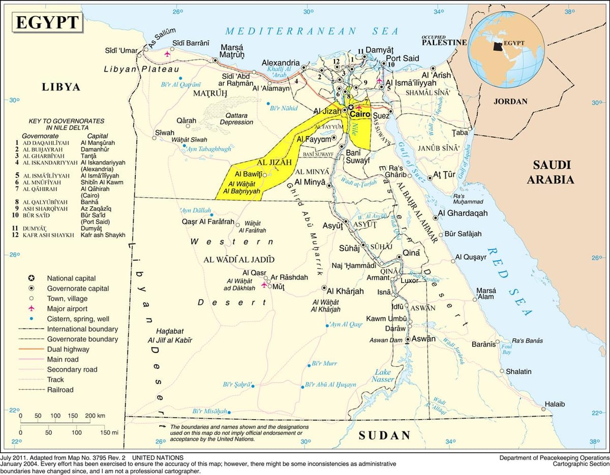 નકશો વધારે cairo