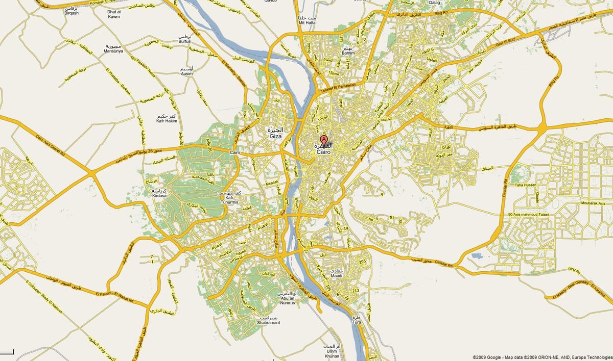 cairo પર નકશો