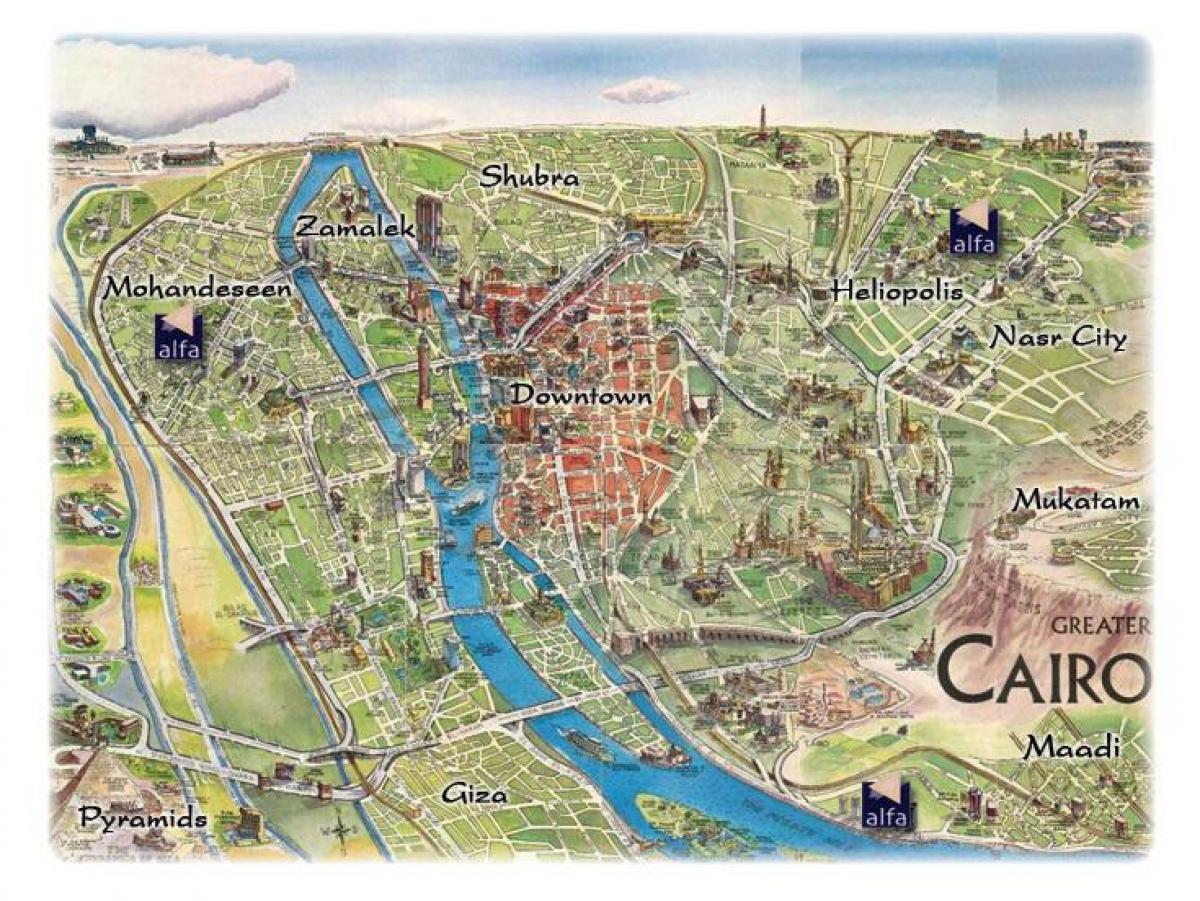 નકશો mohandeseen cairo