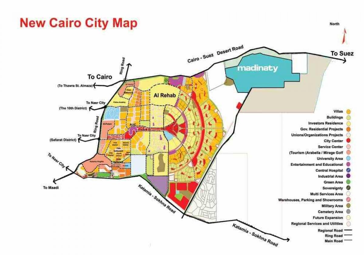 નવી cairo સંયોજનો નકશો