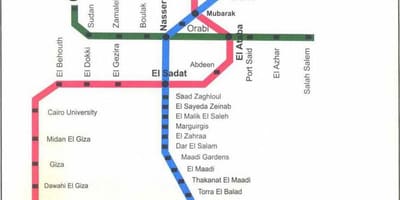 Cairo સબવે નકશો