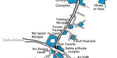 ખાન અલ khalili બજાર નકશો