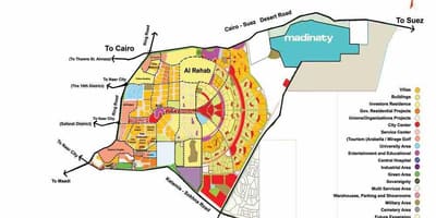 નકશો નવા cairo શહેર