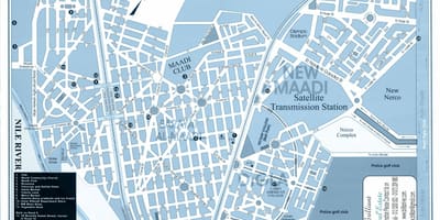 નકશો maadi cairo